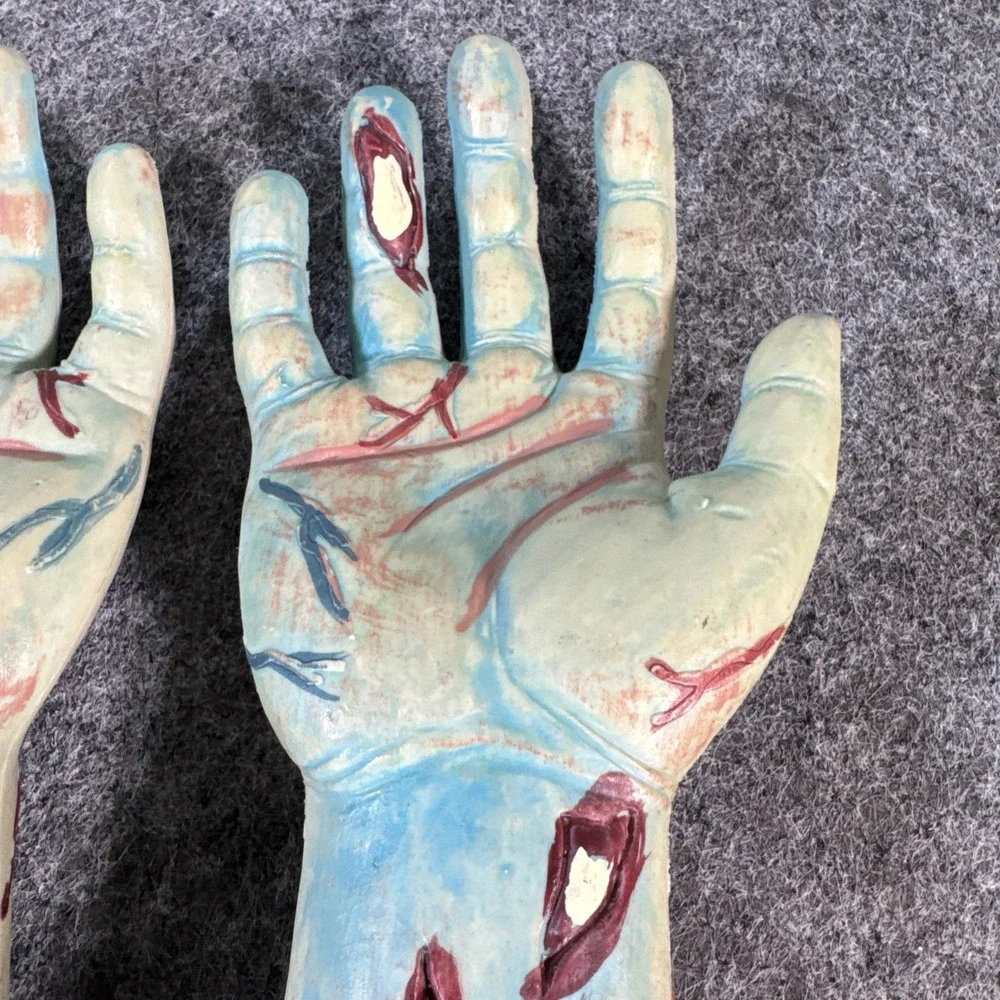 Zombie Stakes Hands Halloween Horror Lawn Decorations Decor Garden Yard Props